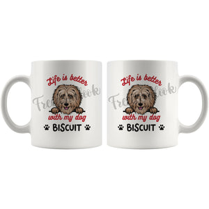 Personalized Goldendoodle Dog Mom Dad Mug, Custom Dog's Name Gift