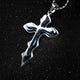 Blue Cross Pendant Necklace - Freedom Look