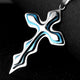 Blue Cross Pendant Necklace - Freedom Look
