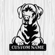 Personalized Great Dane Metal Sign, Dog Owner Wall Art, Memorial Gift