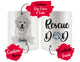 Personalized Great Pyrenees Dog Rescue Mom Dad Mug, Best Dog Owner Gift