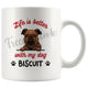 Personalized Griffon Bruxellois Dog Mom Dad Mug, Custom Dog's Name Gift