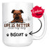 Personalized Griffon Bruxellois Dog Mom Dad Mug, Custom Dog's Name Gift