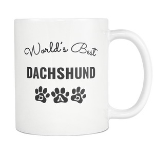 Lil Weiners - Little Weiner Dog Mug - World's Best Dad - Great Gift For Dachshund Owner - Freedom Look