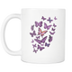 Purple Butterflies Mug (11 oz) - Freedom Look