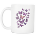 Purple Butterflies Mug (11 oz) - Freedom Look