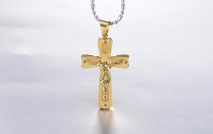 Gold and Silver Jesus Necklace - Freedom Look