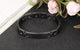 Black/Silver Stainless Steel Lord's Prayer Bible Cross Bracelet - Freedom Look