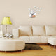 Butterfly Mirror Sun Acrylic Wall Clock - Freedom Look