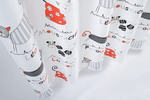 Funny Cat Waterproof Shower Curtain - Trend 2017 - Freedom Look