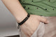 Black/Silver Stainless Steel Lord's Prayer Bible Cross Bracelet - Freedom Look