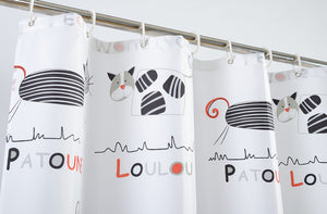Funny Cat Waterproof Shower Curtain - Trend 2017 - Freedom Look