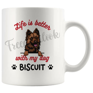 Personalized Harzer Fox Dog Mom Dad Mug, Custom Dog's Name Gift