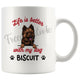 Personalized Harzer Fox Dog Mom Dad Mug, Custom Dog's Name Gift