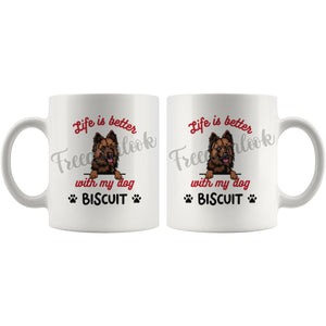 Personalized Harzer Fox Dog Mom Dad Mug, Custom Dog's Name Gift
