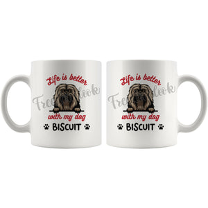 Personalized Havanese Dog Mom Dad Mug, Custom Dog's Name Gift