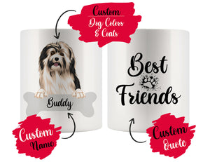 Personalized Havanese Dog Rescue Mom Dad Mug, Best Dog Owner Gift