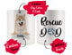 Personalized Hokkaido Dog Rescue Mom Dad Mug, Best Dog Owner Gift