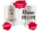 Personalized Hokkaido Dog Rescue Mom Dad Mug, Best Dog Owner Gift