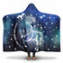 Personalized Aries Horoscope Zodiac Star Sign Hooded Blanket