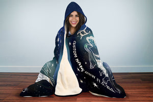 Personalized Gemini Horoscope Zodiac Star Sign Hooded Blanket
