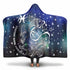 Personalized Pisces Horoscope Zodiac Star Sign Hooded Blanket
