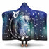 Personalized Taurus Horoscope Zodiac Star Sign Hooded Blanket