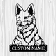 Personalized Horgi Metal Sign, Dog Owner Wall Art, Memorial Gift