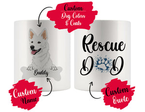 Personalized Horgi Dog Rescue Mom Dad Mug, Best Dog Owner Gift
