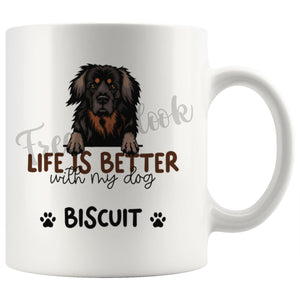 Personalized Hovawart Dog Mom Dad Mug, Custom Dog's Name Gift