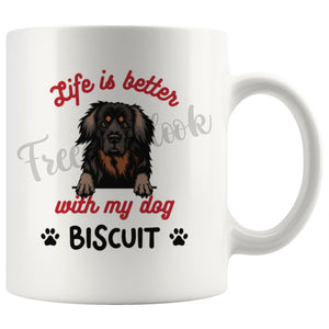 Personalized Hovawart Dog Mom Dad Mug, Custom Dog's Name Gift
