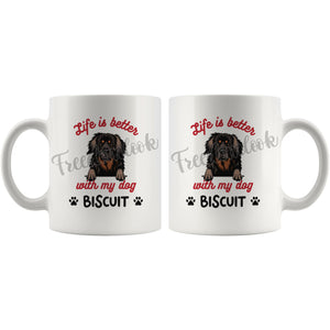 Personalized Hovawart Dog Mom Dad Mug, Custom Dog's Name Gift
