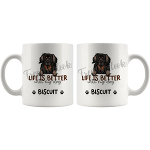 Personalized Hovawart Dog Mom Dad Mug, Custom Dog's Name Gift