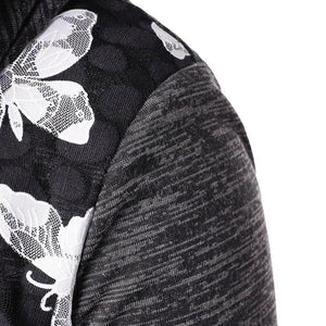 Long Sleeve Hooded Butterfly Top