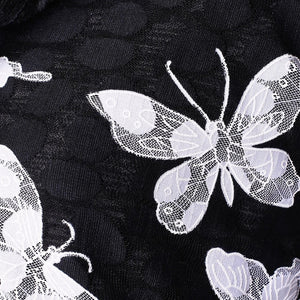 Long Sleeve Hooded Butterfly Top