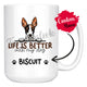 Personalized Ibizan Hound Dog Mom Dad Mug, Custom Dog's Name Gift