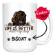 Personalized Irish Setter Dog Mom Dad Mug, Custom Dog's Name Gift