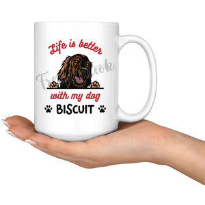 Personalized Irish Setter Dog Mom Dad Mug, Custom Dog's Name Gift