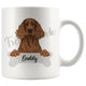 Personalized Irish Setter Dog Mom Dad Mug, Funny Dog Owner Gift