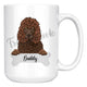 Personalized Irish Water Spaniel Dog Mom Dad Mug, Funny Dog Owner Gift