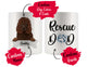 Personalized Irish Water Spaniel Dog Rescue Mom Dad Mug, Best Dog Owner Gift