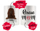 Personalized Irish Water Spaniel Dog Rescue Mom Dad Mug, Best Dog Owner Gift
