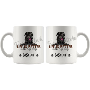 Personalized Irish Wolfhound Dog Mom Dad Mug, Custom Dog's Name Gift