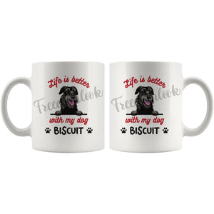Personalized Irish Wolfhound Dog Mom Dad Mug, Custom Dog's Name Gift