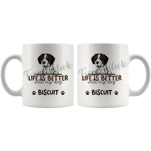 Personalized Istrian Hound Dog Mom Dad Mug, Custom Dog's Name Gift