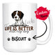Personalized Istrian Hound Dog Mom Dad Mug, Custom Dog's Name Gift
