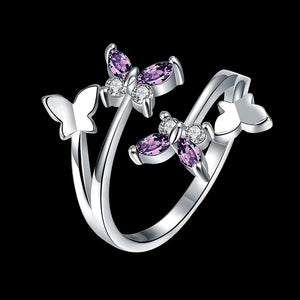 Trendy Butterfly Ring - 925 Sterling Silver - Freedom Look
