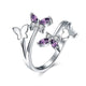 Trendy Butterfly Ring - 925 Sterling Silver - Freedom Look
