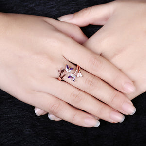 Trendy Butterfly Ring - 925 Sterling Silver - Freedom Look
