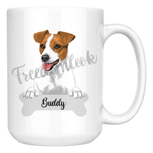 Personalized Jack Russell Terrier Dog Mom Dad Mug, Funny Dog Owner Gift